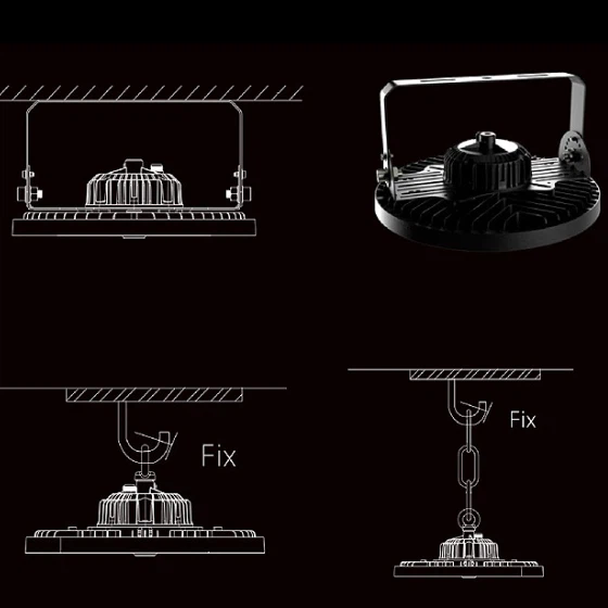 installation for UFO light installation for UFO light